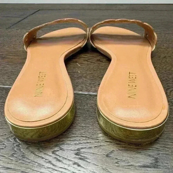 Nine  West Leather Sandals - Black & Tan - Picture 7 of 7